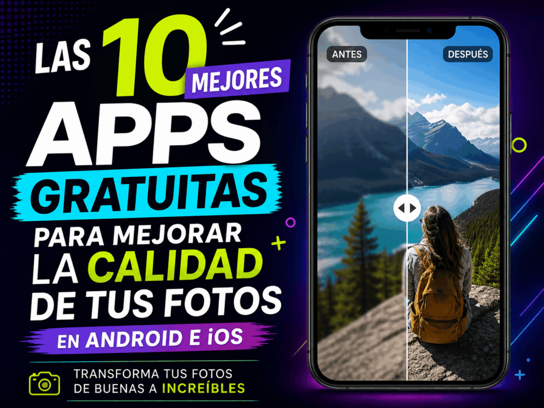 Las mejores 10 apps gratuitas para mejorar la calidad de tus fotos en Android e iOS