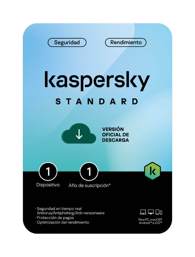 kaspersky standard Kaspersky Standard Para 1 PC por 1 Año - Imagen 1